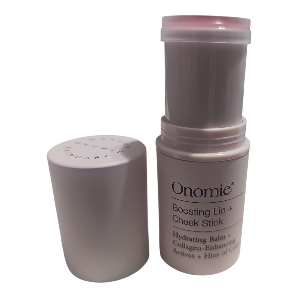 Onomie Boosting Lip + Cheek Stick Hydrating Collagen Balm–Shade: Caria